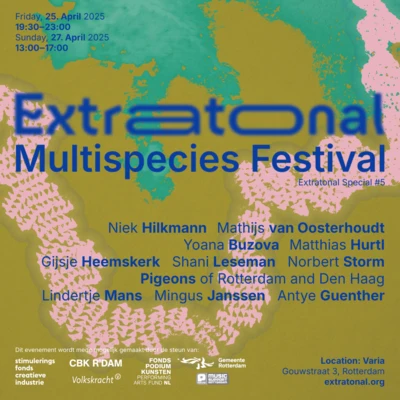 Flyer of the event Extratonal Special #5: Multispecies Festival