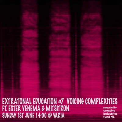 Flyer of the event Extratonal Education #7: Voicing Complexities